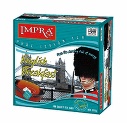 Чай impra английский завтрак 100 пак к/к (4791021009054)